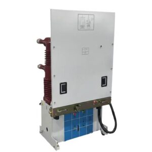 40.5kV floor-mounted indoor vacuum circuit breaker with VBI spring-operated mechanism on a white background.