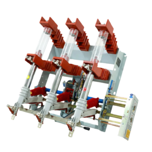 FKRN12-24D indoor 24kV 630A high voltage pneumatic load break switch and fuse combination apparatus with earthing switch for transformer protection.