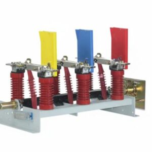 FN7-12DXLRAF indoor 12kV high voltage load break switch with motorized operator and impact fuse combination.