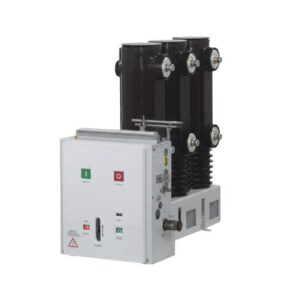 VBI-C-24kV indoor side mounted vacuum circuit breaker with black embedded poles on white background.