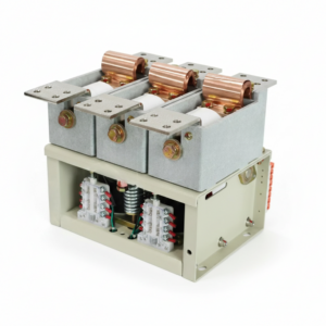 CKJ3 series 3-phase high current vacuum contactor with copper busbars for industrial applications.