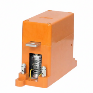CKJ5 single phase low voltage AC vacuum contactor with orange housing for motor control.