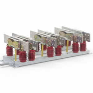 GN22-12 indoor high current three-phase isolating switch rated at 12kV 6300A for power systems.