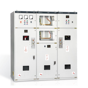 HXGN17-12 indoor 12kV metal-enclosed ring main unit lineup including incoming and metering cabinets.