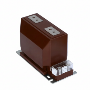 LZZBJ9-10 indoor post-type epoxy resin cast current transformer for 10kV switchgear.